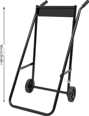 Produktbild von Außenbordmotorwagen, Schwerlast, Klappbar, schwarz