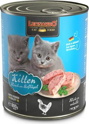 Obrázok produktu pre Leonardo konz. Kitten - Mačiatko hydinové 800 g