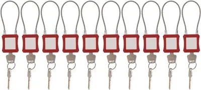 Image de Lot de 10 serrures électriques en acier avec clé