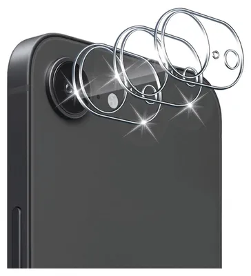 Produktbild von 3X Panzerglas für iPhone 16e Kamera Schutzglas Panzerfolie Echt Glas Linse Full 9H