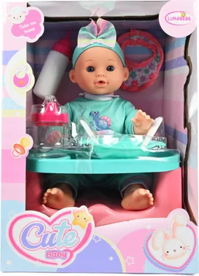 Zdjęcie produktu dla Duża Lalka Bobas Jak Żywy Niemowlak Noworodek Krzesełko Do Karmienia