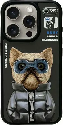 Produktbild von NIMMY Tasche COOL&CUTE 2.0 Dog passend für IPHONE 15 Pro schwarz
