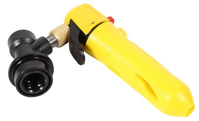 Obrázok produktu pre Nabíjačka na sudy, injektor CO₂, výčapný systém na čapované pivo   Ball Lock pre domáce pivo, ventil na sódu, žltý