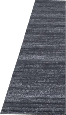 Produktbild von Teppich Läufer Wohnzimmer Grau 80x300 Unicolor - Einfarbig aus Polypropylen