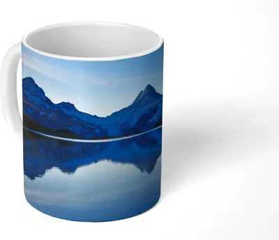 Produktbild von MuchoWow® Tasse Kaffeetasse Kaffeebecher 350 ml Alpen - Berg - Wasser - Schnee Teetasse - Fototasse - Becher - Keramikbecher - Teebecher - Kaffeetasse - Bürotasse