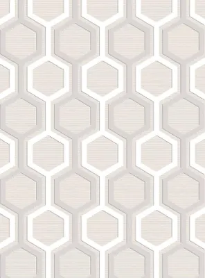 Productafbeelding van Kunstfaserteppich Teppich Kurz Flor Beige Geometrisches Muster Flur Teppiche