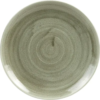 Produktbild von CHURCHILL Stonecast Burnished Green Teller flach, coup, ø: 217 mm