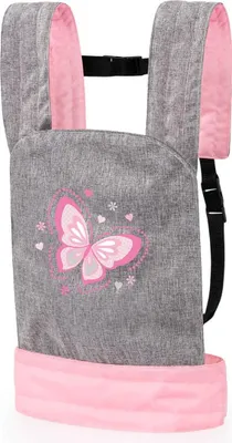 Immagine prodotto di Imbragatura per bambole grigio/rosa