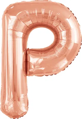 Obrázek produktu pro Fóliový balónek písmeno P růžové zlato - 88cm