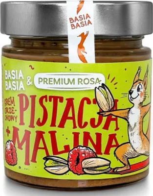 Obrázek produktu pro Alpi BasiaBasia & Premium Rosa Erdnusscreme Pistazie + Himbeere 195 g