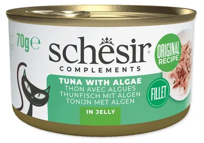 Immagine prodotto di SCHESIR Adult cibo umido per gatti in gelatina, tonno con alghe, 70 g