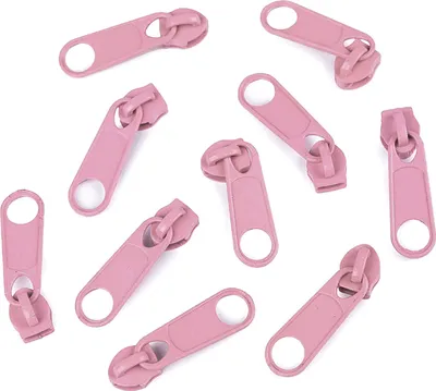 10 Reißverschluss Zipper für Endlosreißverschluss, 3mm, malvenrosa