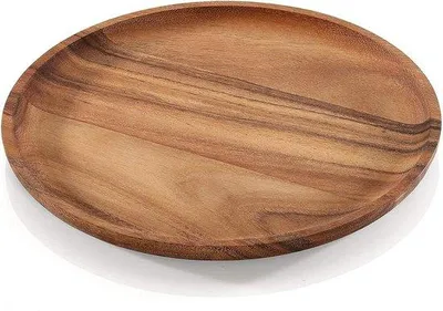 Obrázok produktu pre Drevený stôl z akáciového dreva – prírodný – okrúhly – 305 cm