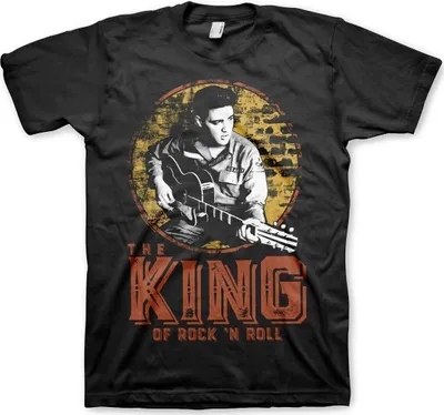 Immagine prodotto di Elvis Presley Tričko The King Of Rock 'n Roll Unisex Nero L