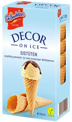 Produktbild von DeBeukelaer Decor on Ice Eistüten 8er