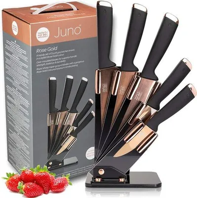 Produktbild von Famanu Küchenmesser-Set 5-teilig - Schwarz