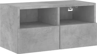 Produktbild von vidaXL TV-Wandschrank Betongrau 60x30x30 cm Holzwerkstoff
