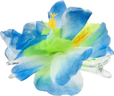 Produktbild von Haarklammer Hawaii-Blüte blau - Einheitsgröße
