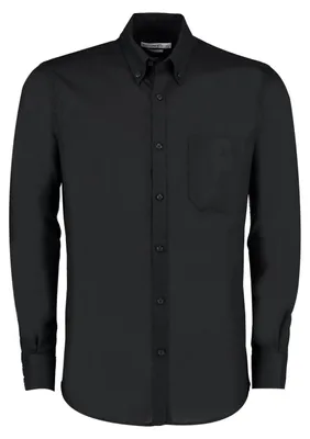 Produktbild von Kustom Kit - Hemd für Herren - Arbeit Langärmlig LT3902 (46,5cm) (Schwarz)