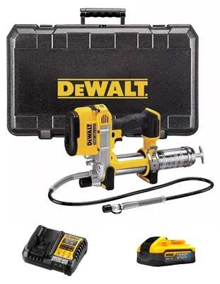 Produktbild von Fettpresse DeWALT DCGG571H1K (1 x 5,0 Ah Powerstack + DCB1104 + Maletín de transporte)