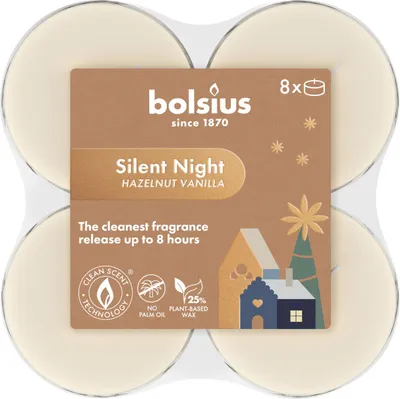 Produktbild von Bolsius Maxilicht Stille Nacht 8 Stück