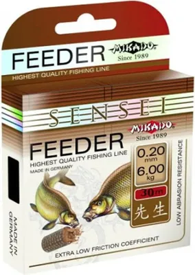 Image de Mikado Sensei Feeder Monofilament 30 M Transparent 0.100 mm Transparent 0.100 mm