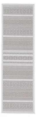 Image de carpetfine Tapis de couloir extérieur Boho 60x180 cm Beige