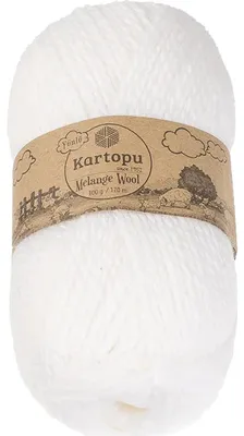 Obrázok produktu pre Priadze MELANGE WOOL – 100 g, 170 m – biela