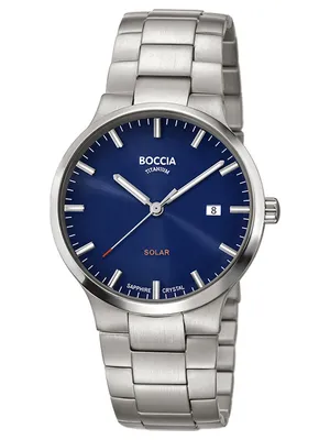 Produktbild von Boccia 3652-02 Herrenuhr Solar Titanium 39mm 5ATM