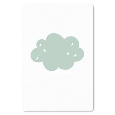 Produktbild von MuchoWow® Mauspad Mousepad Wolke - Mädchen - Jungen - Sterne - Pastell - Kind 18x27 cm - Mousepads - Maus Mat - Pad - Mausunterlage