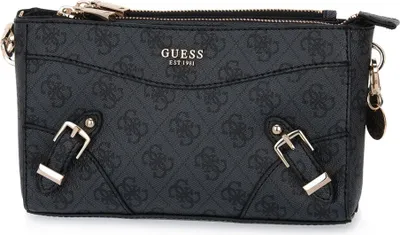 Produktbild von Guess Didi Frauen 4G Logo Druck Kunstleder M i Handtasche Kohle – Einheitsgröße / Kohle