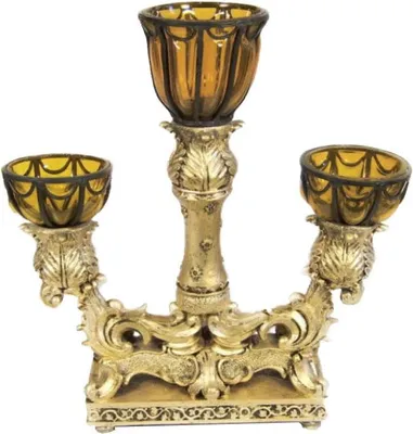 Immagine prodotto di Portacandele triplo in oro