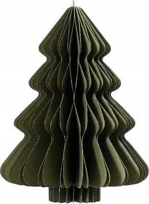 Zdjęcie produktu dla Zawieszka papierowa choinka 11x15cm Zielona