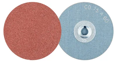 Imagen del producto de Disco de lija para amoladora, diámetro 75 mm, Combidisc, grano 60, corindón, referencia A - 42750706