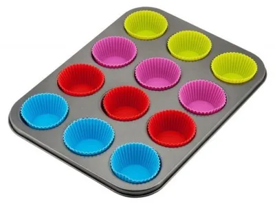 Produktbild von Muffinform Mit Silikoneinsätzen Kinghoff Kh-4188