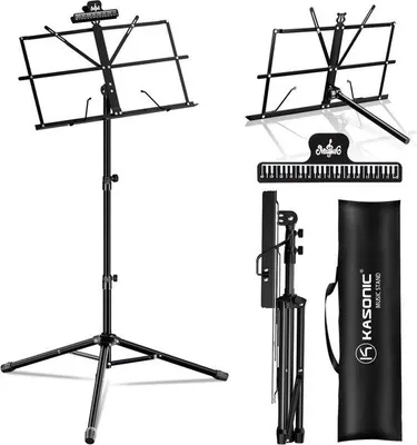 Produktbild von Leichter Musikständer schwarz tragbar