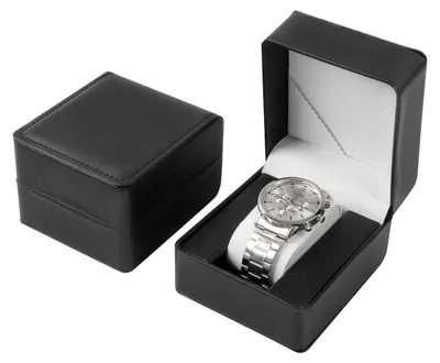Immagine prodotto di Custodia per orologio - Astuccio portaorologi in Pelle finta - 11 x 10 x 7,5 cm - Per orologi e gioielli