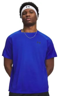 Produktbild von Under Armour Tech Textured Kurzarm-t-shirt Blau S / Regular Mann Blau S