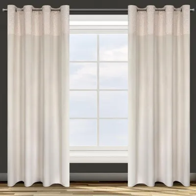 Obrázok produktu pre EUROFIRANY | Záclona - 140 x 250 cm - Záclony krémovej farby - orientálne