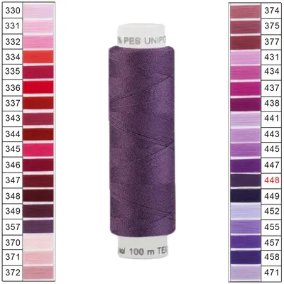 10 x 100m / 1 Spule Unipoly 120 TEX14x2 Polyester dunkellila