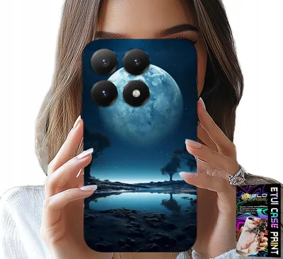 Produktbild von Etui Do Xiaomi 17 - Pełnia Księżyca Księżyc Futerał + Folia