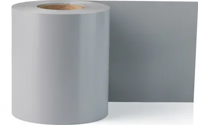 Produktbild von Electronicx PVC Sichtschutzstreifen | Sichtschutzrolle Fenstergrau RAL 7040 | Doppelstabmatten | 35m x 19cm | 650g/m²  | extra stark | inkl. 20 Befestigungsclips ▶  Electronicx  Versand DE
