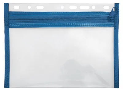Produktbild von Reißverschlusstasche Velobag XXS A5 blau Packung mit 10 Stück