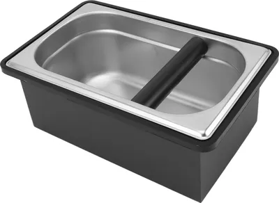 Obrázek produktu pro Káva Knock Box z nerezové oceli Plastový odnímatelný kontejner na mletou kávu s Knock Bar pro domácí kavárnu