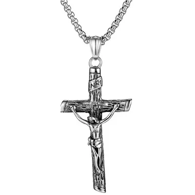 Immagine prodotto di Collana Inri in Argento - Eleganza e Comfort per Tutti KP22839
