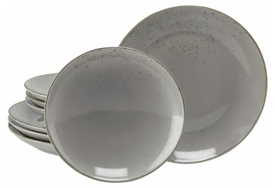 Produktbild von CreaTable, 24972, Nature Collection Stone, Tafelservice 8-tlg, Steinzeug