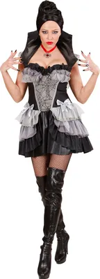 Produktbild von GOTISCHE VAMPIRIN (Kleid mit Kragen, Kette mit Anhänger) Gr. S