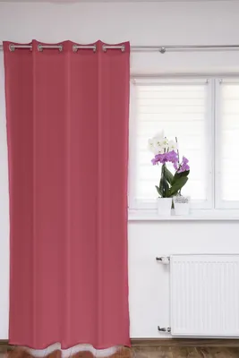 Obrázok produktu pre Eyelet Šatka Okenná záclona Ružová 145x145 cm Záclona Šatka Dekoratívna šatka