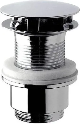 Image de Sapho Omp Accessoires pour le thé - Bonde ronde non obturable 1 1/4, pour lavabos sans trop-plein, chrome 147.555.5