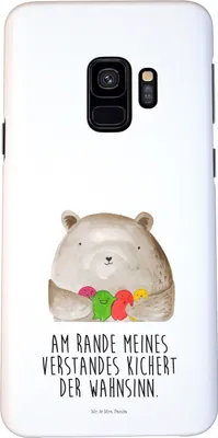 Produktbild von Mr. & Mrs. Panda Samsung Galaxy S9 Handyhülle Bär Gefühl - Weiß - Geschenk, Smartphone Hülle, Teddy, Durchgedreht, Handy Schutzhülle, Cover, Wahnsinn, Verrückt